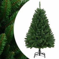 vidaXL Dirbtinė eglutė su šarnyrinėmis šakomis/stovu, žalia, 120cm