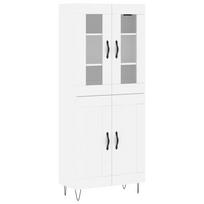 vidaXL Komoda, baltos spalvos, 69,5x34x180cm, apdirbta mediena