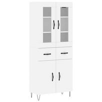vidaXL Komoda, baltos spalvos, 69,5x34x180cm, apdirbta mediena
