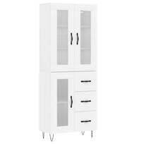 vidaXL Komoda, baltos spalvos, 69,5x34x180cm, apdirbta mediena