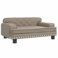 vidaXL Vaikiška sofa, kapučino spalvos, 70x45x30cm, dirbtinė oda
