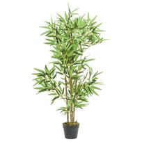 vidaXL Dirbtinis bambukas, žalios spalvos, 120cm, 552 lapai
