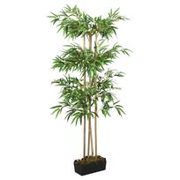 vidaXL Dirbtinis bambukas, žalios spalvos, 150cm, 988 lapai