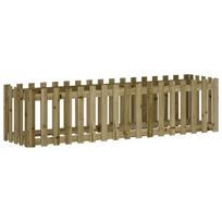 vidaXL Sodo lovelis, 200x50x50cm, impregnuota pušis, tvorelės dizaino