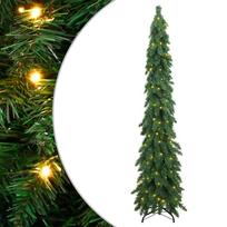 vidaXL Dirbtinė apšviesta Kalėdų eglutė su 130 LED lempučių, 210cm
