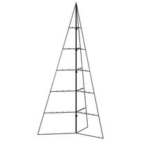 vidaXL Metalinė Kalėdų eglutė, juodos spalvos, 100 cm