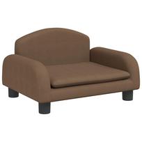 vidaXL Vaikiška sofa, rudos spalvos, 50x40x30cm, audinys