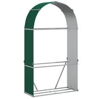vidaXL Malkų stovas, žalias, 120x45x210cm, galvanizuotas plienas