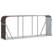 vidaXL Malkų stovas, rudas, 234x45x100cm, galvanizuotas plienas