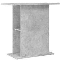 vidaXL Akvariumo stovas, betono pilkas, 75x36x72,5 cm, mediena