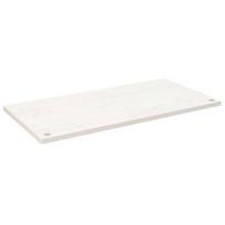 vidaXL Rašomojo stalo stalviršis, baltas, 100x50x2,5cm, pušies masyvas
