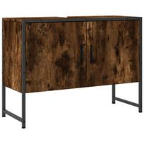 vidaXL Vonios spintelė praustuvui, dūminio ąžuolo, 80x33x60cm, mediena
