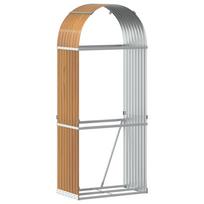 vidaXL Malkų stovas, medžio išvaizda, 80x45x190 cm, galvanizuotas plienas