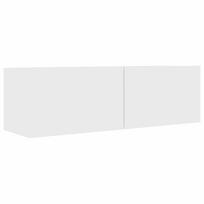 vidaXL Televizoriaus spintelė, balta, 100x30x30cm, apdirbta mediena