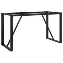 vidaXL Valgomojo stalo kojos, 120x60x73cm, plieninis, O formos rėmas