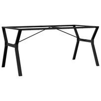 vidaXL Valgomojo stalo kojos, 160x80x73cm, plieninis, Y formos rėmas