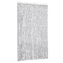 vidaXL Užuolaida nuo musių, šviesiai/tamsiai pilka, 118x220cm, šenilis