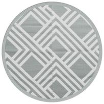 vidaXL Lauko kilimas, ARAKIL pilkos spalvos, 120cm skersmens, PP