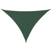 vidaXL Burė nuo saulės, tamsiai žalia, 3x4x5m, oksfordas, trikampė