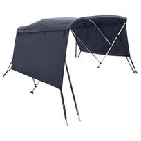 vidaXL Bimini viršaus stogelis su sienomis, 183x(137-152)x137cm