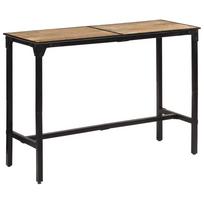 vidaXL Baro stalas, 150x55x107cm, neapdorotos mango medienos masyvas