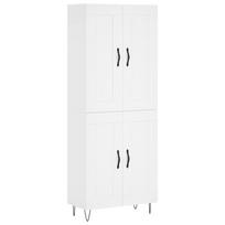 vidaXL Komoda, baltos spalvos, 69,5x34x180cm, apdirbta mediena