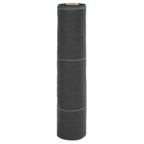 vidaXL Membrana nuo piktžolių, juodos spalvos, 0,5x25m, PP