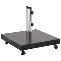 vidaXL Skėčio pagrindas, juodos spalvos, granitas, 30kg, kvadratinis