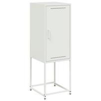 vidaXL Komoda, baltos spalvos, 36x39x107cm, plienas