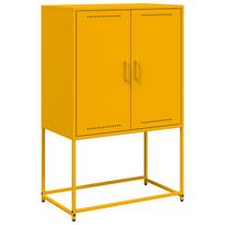 vidaXL Komoda, garstyčių geltona, 68,5x38,5x107cm, plienas