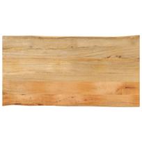 vidaXL Stalviršis, 110x60x2,5cm, mango masyvas, su gyvu kraštu