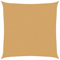 vidaXL Burė nuo saulės, smėlio, 7x7m, HDPE, 160g/m², kvadratinė