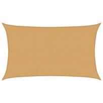 vidaXL Burė nuo saulės, smėlio, 5x8m, HDPE, 160g/m², stačiakampė
