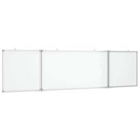 vidaXL Magnetinė balta lenta, 200x50x1,7cm, aliuminis, sulankstoma