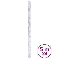 vidaXL Baldų lipdukai, marmuro balti, 90x500cm, PVC, lipnūs, matiniai