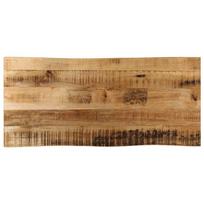 vidaXL Stalviršis, 100x40x2,5cm, mango masyvas, su gyvu kraštu