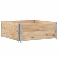 vidaXL Sodo lovelis, 100x100cm, pušies medienos masyvas