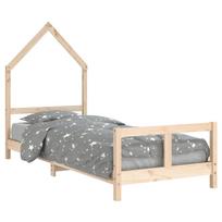 vidaXL Vaikiškos lovos rėmas, 80x200cm, pušies medienos masyvas