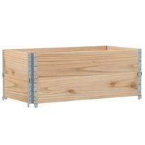 vidaXL Padėklų apvadai, 2vnt., 100x50cm, pušies medienos masyvas