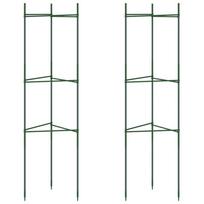 vidaXL Pomidorų narvas 2vnt., 116 cm Plienas ir PP