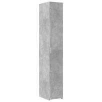 vidaXL Komoda, betono pilkos spalvos, 30x42,5x185cm, apdirbta mediena