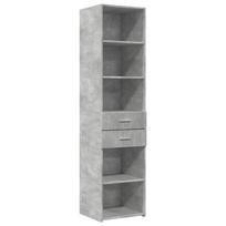 vidaXL Komoda, betono pilkos spalvos, 45x42,5x185cm, apdirbta mediena