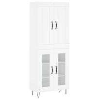 vidaXL Komoda, baltos spalvos, 69,5x34x180cm, apdirbta mediena