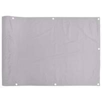 vidaXL Privatumo suteikianti balkono pertvara, pilka, 400x90cm, PVC