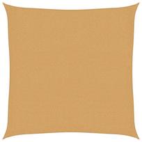 vidaXL Burė nuo saulės, smėlio, 2x2m, HDPE, 160g/m², kvadratinė