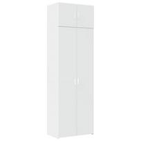 vidaXL Spintelė daiktams, balta, 70x42,5x225cm, apdirbta mediena