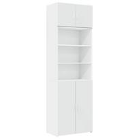 vidaXL Spintelė daiktams, balta, 70x42,5x225cm, apdirbta mediena