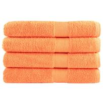 vidaXL Pirties rankšluosčiai SOLUND, 4vnt. oranžiniai 80x200cm 600g/m²