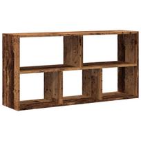 vidaXL Sieninė lentyna, sendintos medienos, 100x25x50cm, mediena