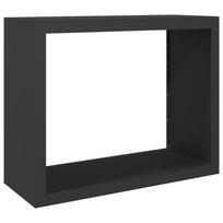 vidaXL Stovas malkoms, juodos spalvos, 100x40x80cm, plienas